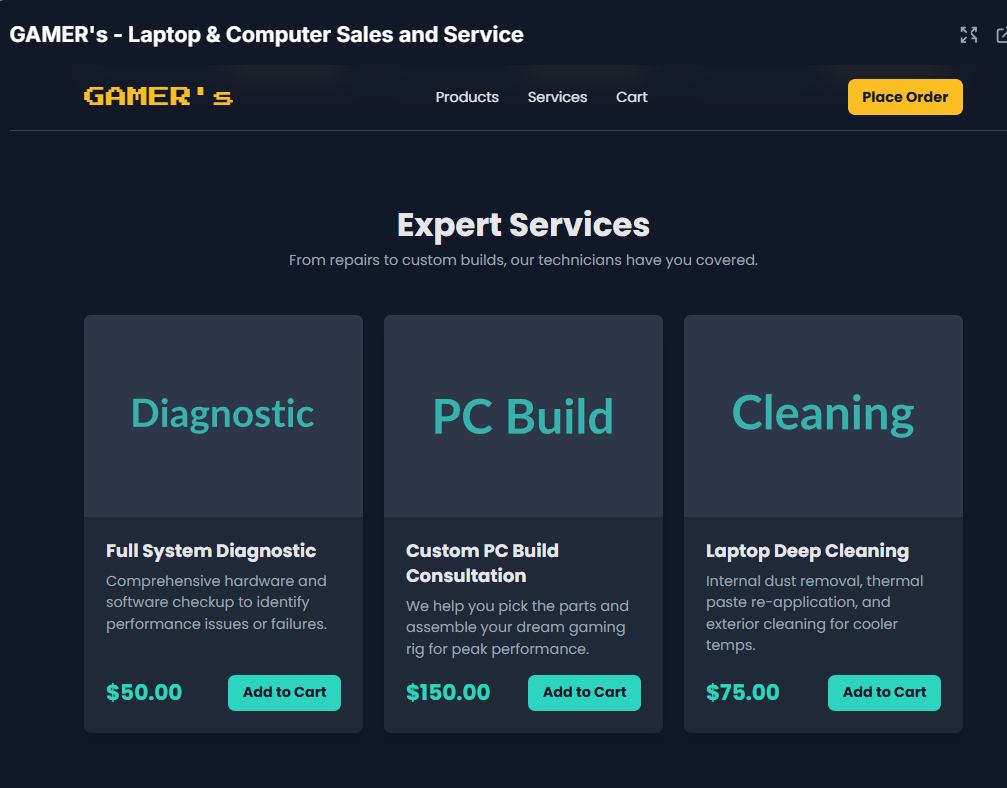 GAMER's - Laptop & Computer Sales and Service